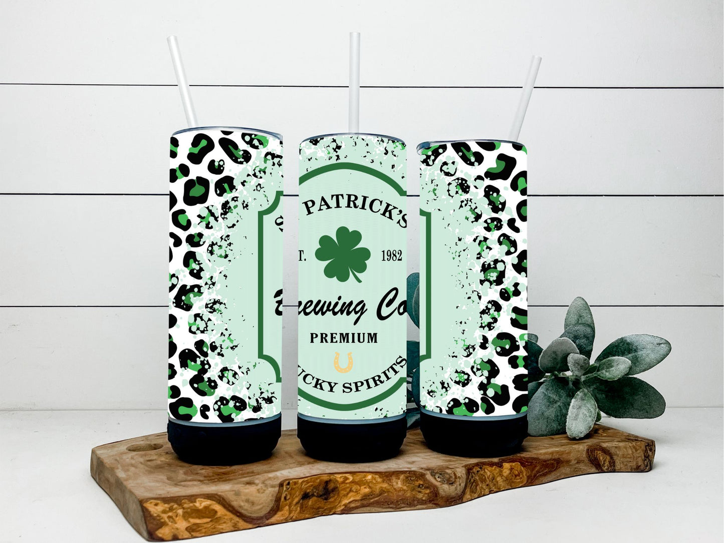 St. Patrick's Day Brewing Company Tumbler - Green and Black