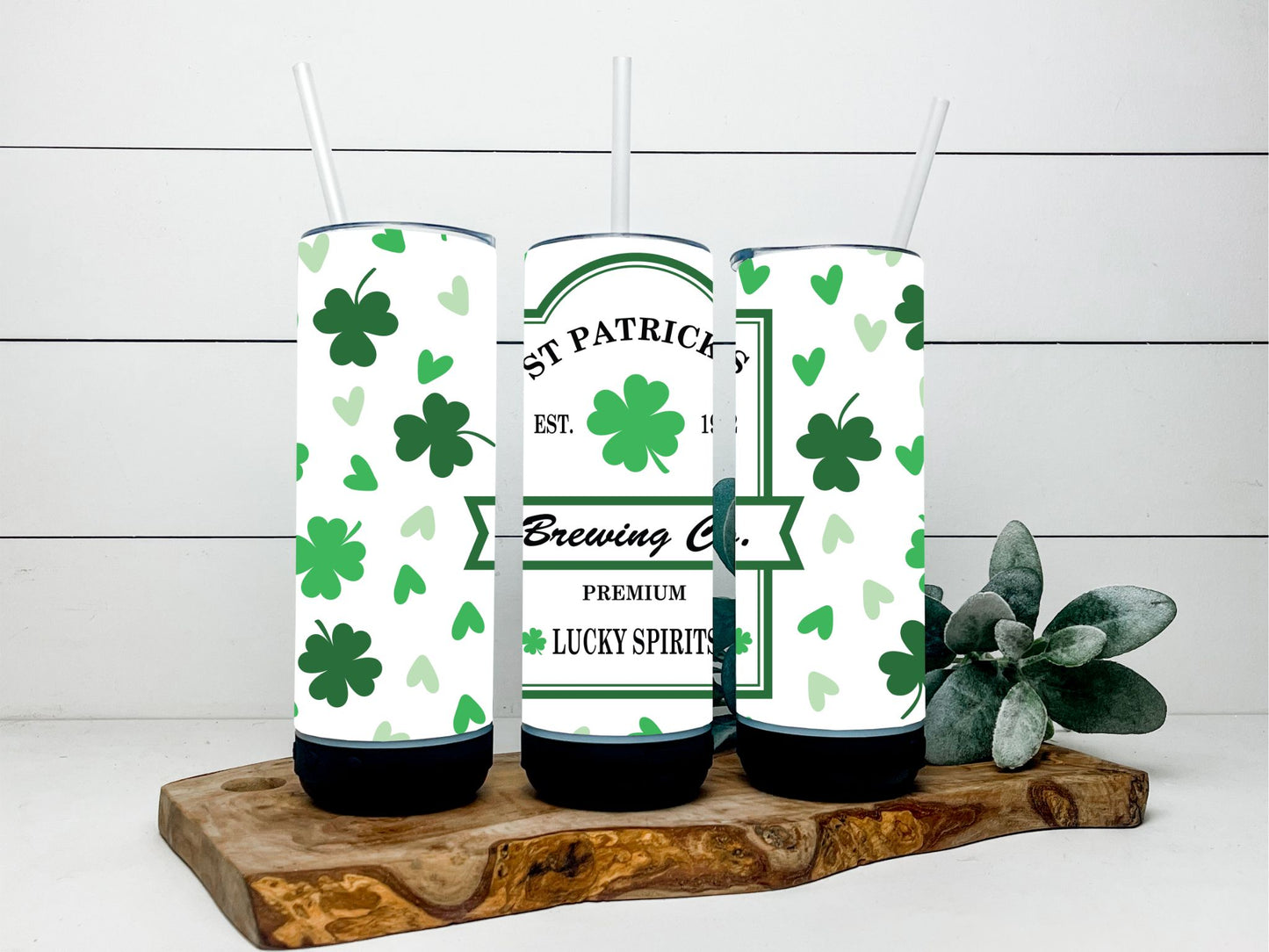 St. Patrick's Day Brewing Company Tumbler - White